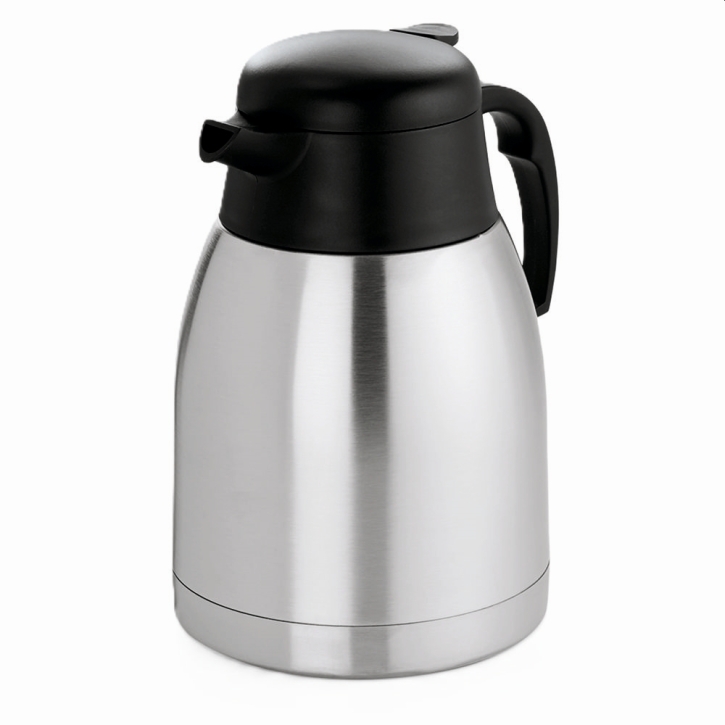 Vacuum-Isolierkanne, unzerbrechlich, Knopfdruck-Öffnung