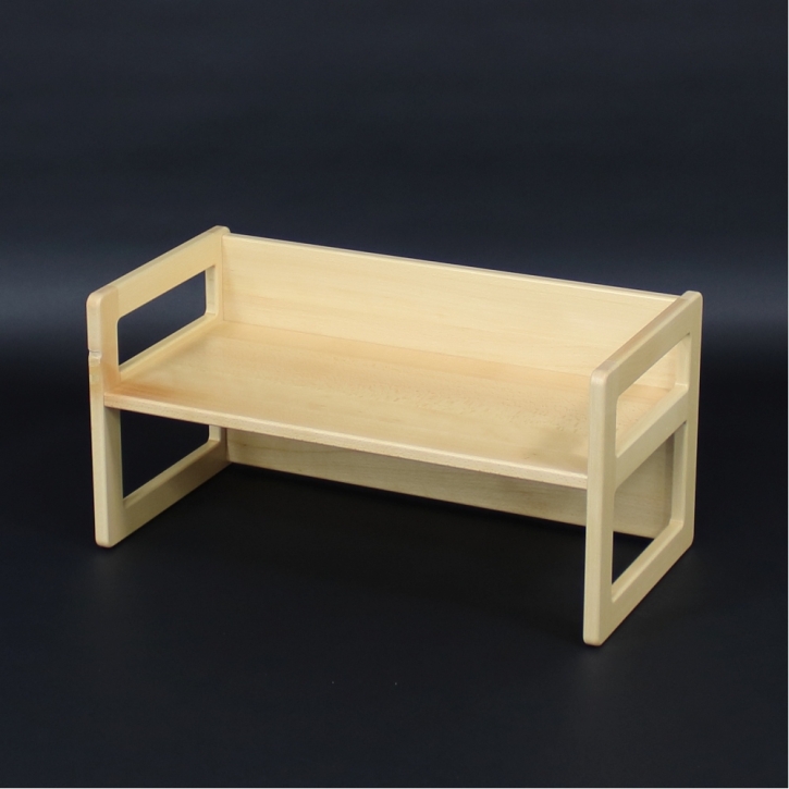 Verwandlungs-Bank mit 3 Sitzhöhen und Tischfunktion in einem