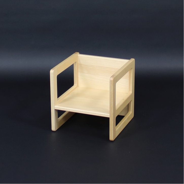 Verwandlungs-Stuhl mit 3 Sitzhöhen und Tischfunktion in einem