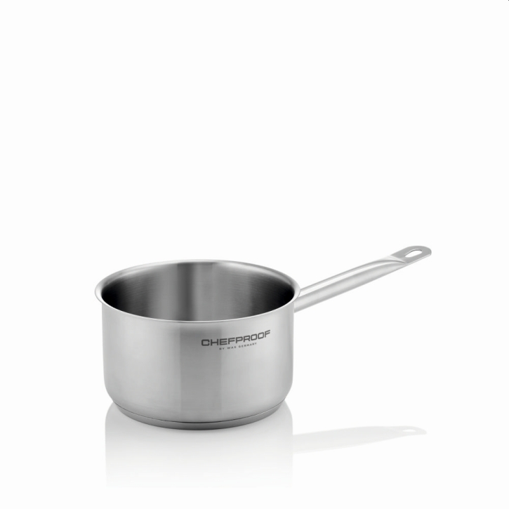 CHEFPROOF Stielkasserolle aus Edelstahl 18/10, 1 Liter, Ø x H 14 x 7 cm