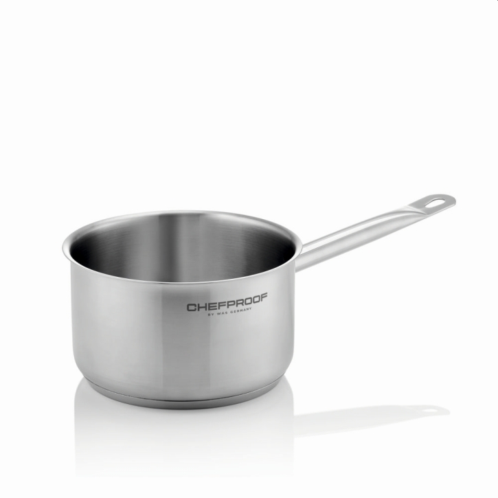 CHEFPROOF Stielkasserolle aus Edelstahl 18/10, 2,5 Liter, Ø x H 18 x 10,5 cm