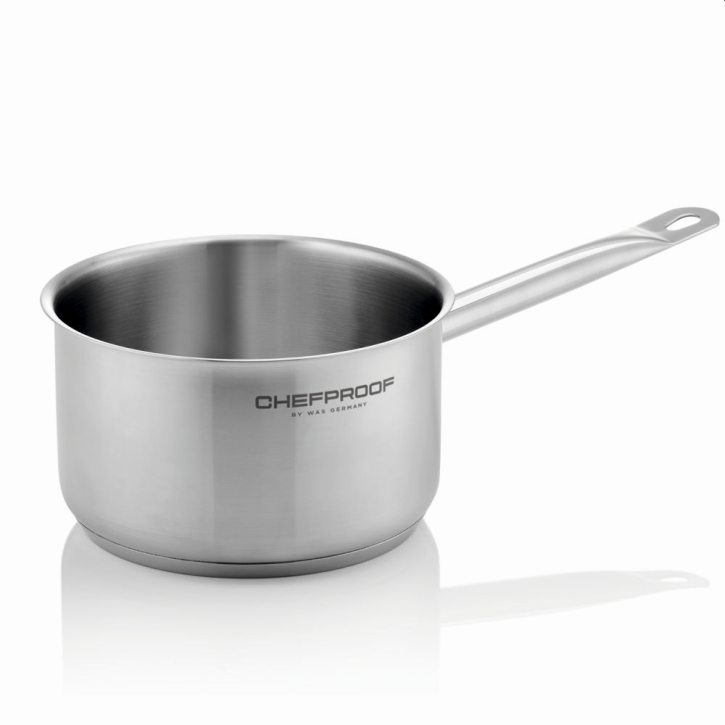 CHEFPROOF Stielkasserolle aus Edelstahl 18/10, 5 Liter, Ø x H 24 x 11 cm
