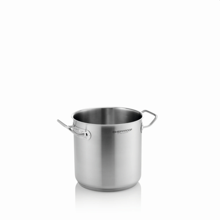 CHEFPROOF Suppentopf aus Edelstahl 18/10, 6 Liter, Ø x H 20 x 20 cm