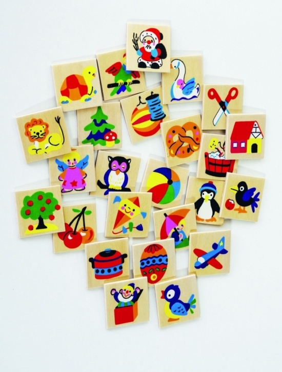 Erkennungsbildchen-Set als Sticker, B/H 4x4 cm