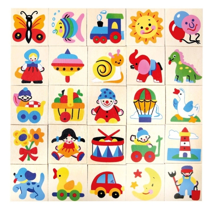 Erkennungsbildchen-Set als Sticker, B/H 4x4 cm, Satz 6