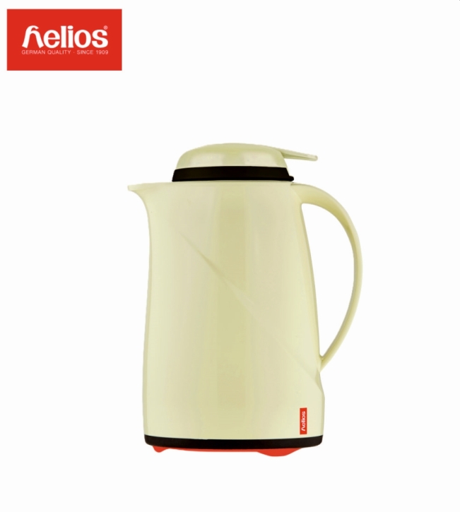 Helios Isolierkanne Wave Push, mit Drucktastenverschluss, 1 Liter, Vanille