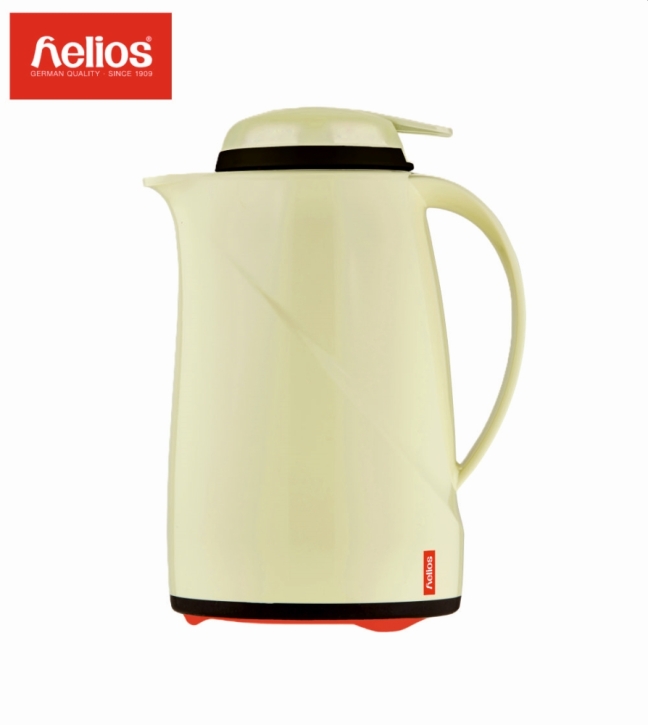 Helios Isolierkanne Wave Push, mit Drucktastenverschluss, 1,5 Liter, Vanille