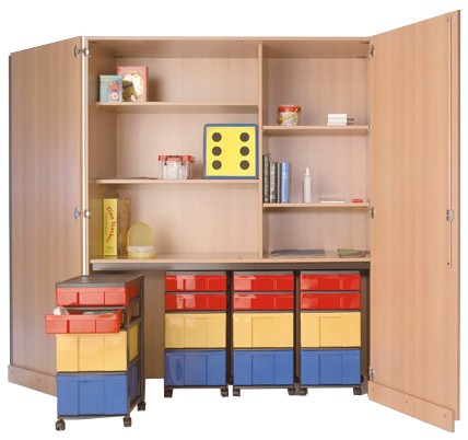 Garagenschrank mit InBoxen, B/H/T 150 x 190 x 50 cm-LEG 12