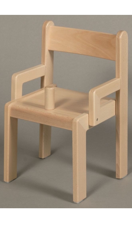 Kindermöbel Stuhl mit Armlehnen, Buche  Nachhaltiges aus sozialen  Manufakturen