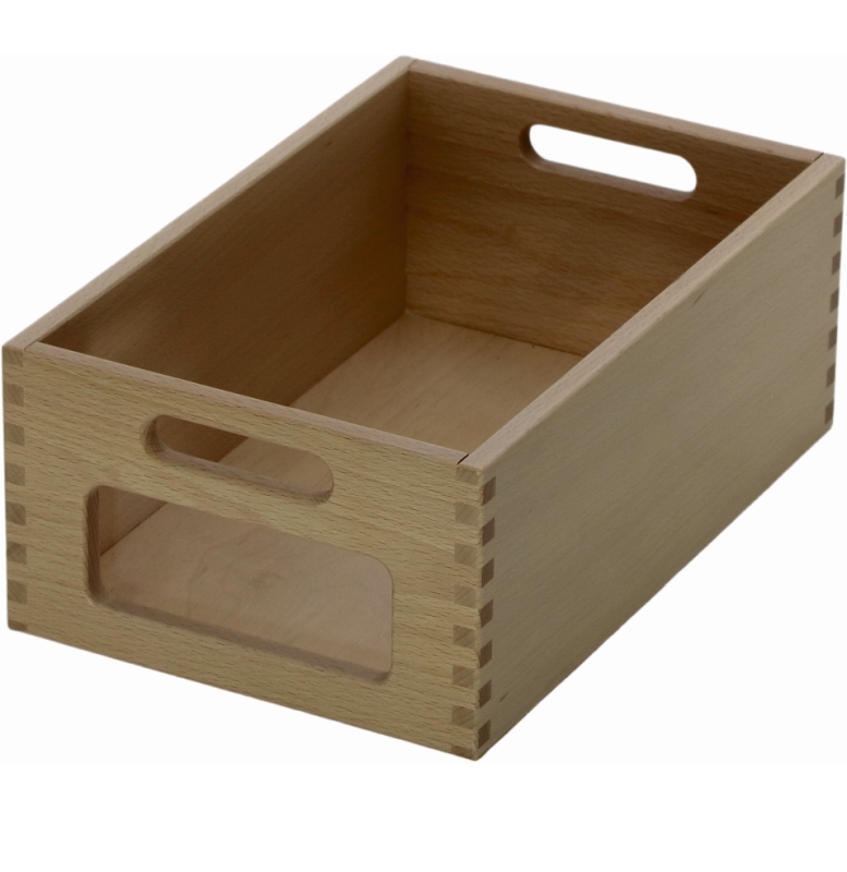 mittlerer Materialkasten, buche, mit Sichtfenster mittlerer Materialkasten, buche, mit Sichtfenster