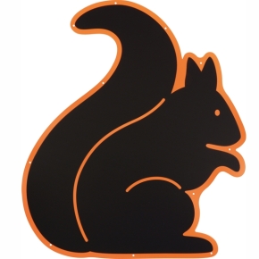 Outdoortafeln Eichhörnchen Vogel Igel 3er Set