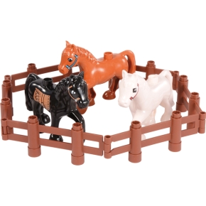 Klemmbaustein-Set Junior Zubehör Tiere und Zäune 100 Teile