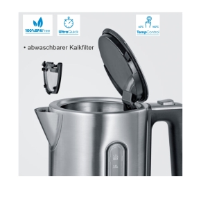 Kabelloser Blitz-Wasserkocher, 1,70 Liter, 3.000 Watt