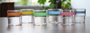Trinkglas JEANS / DUNKELBLAU, SAN-Kunststoff, 0,23 Liter, Ø 75 x H 78 mm