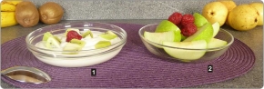 (1) Puddingteller "Empilable" mit Stapelrand, Ø 145 x H 30 mm, gehärtetes Glas
