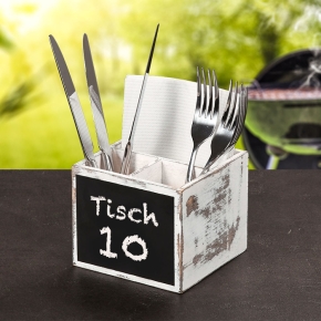Besteckbox mit Kreidetafel