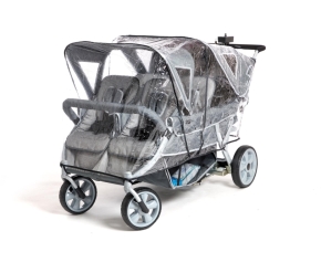 Regenverdeck passend für Cabrio - Kinderwagen 6-Sitzer (Artikel 146-013)