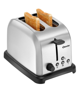 Edelstahl-Toaster TBBR20, B/T/H 34 x 21,5 x 22 cm