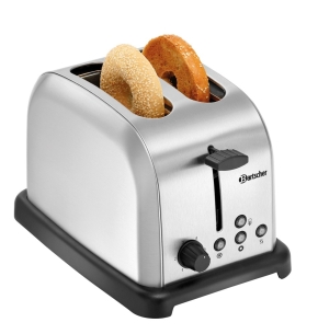 Edelstahl-Toaster TBBR20, B/T/H 34 x 21,5 x 22 cm