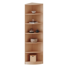 Außeneckregal, 6 Ordnerhöhen - B/H/T: 50x226x50 cm