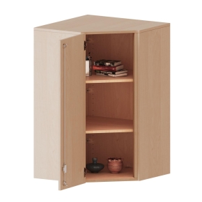 Innenecke Aufsatzschrank, 3 Ordnerhöhen, Türanschlag links - B/H/T: 80x108x80 cm