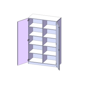 Schrank, 5 Ordnerhöhen - B/H/T: 120x190x60 cm