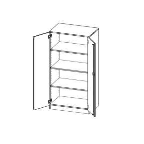 Schrank, 4 Ordnerhöhen - B/H/T: 80x154x60 cm