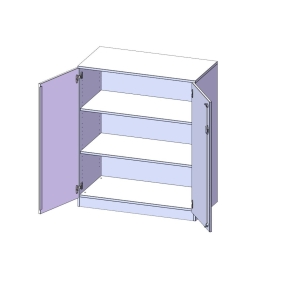 Schrank, 3 Ordnerhöhen - B/H/T: 100x118x50 cm