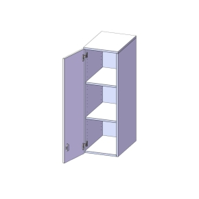 Aufsatzschrank für ErgoTray Serie, 3 Ordnerhöhe - B/H/T: 36.1x108x50 cm