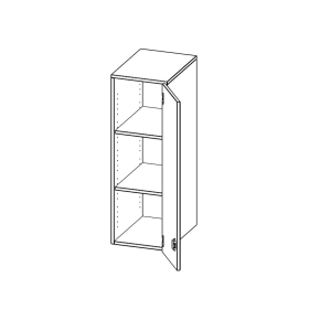 Aufsatzschrank für ErgoTray Serie, 3 Ordnerhöhe - B/H/T: 36.1x108x40 cm