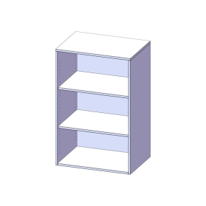 Aufsatzregal für ErgoTray Serie, 3 Ordnerhöhen - B/H/T: 36.1x108x40 cm