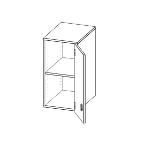 Aufsatzschrank für ErgoTray Serie, 2 Ordnerhöhen - B/H/T: 36.1x72x60 cm