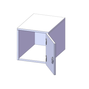 Aufsatzschrank für ErgoTray Serie, 1 Ordnerhöhe - B/H/T: 36.1x36x40 cm