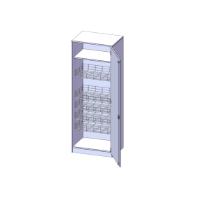 Sportschrank, 5 Ordnerhöhen, Türanschlag rechts - B/H/T: 70.3x190x60 cm