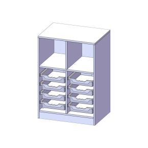 ErgoTray Regal, zweireihig, 2,5 Ordnerhöhen - B/H/T: 70.3x100x50 cm ErgoTray Regal, zweireihig, 2,5 Ordnerhöhen - B/H/T: 70.3x100x50 cm