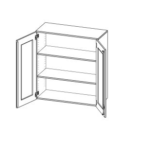 Aufsatzschrank, 3 Ordnerhöhen - B/H/T: 100x108x40 cm