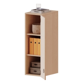 Aufsatzschrank für ErgoTray Serie, 3 Ordnerhöhe - B/H/T: 36.1x108x40 cm