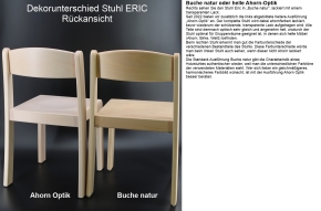 Stapelstuhl ERIC, Ahorn-Optik, Sitzhöhe 34 cm, Filzgleiter