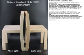 Stapelstuhl ERIC, Ahorn-Optik, Sitzhöhe 35 cm, Kunststoffgleiter