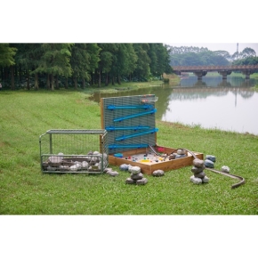 Abschließbarer Gitterwagen