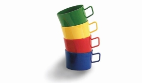 Kunststoffgeschirr "Kinderzeug" - (2) Tasse ROT 0,2 Liter, Ø 75 x H 50 mm