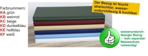 (Ersatz-)Bezug für Liegepolster-Schaumstoff aus wasserundurchlässigem Polyurethan (Größe, Farbe wählen))