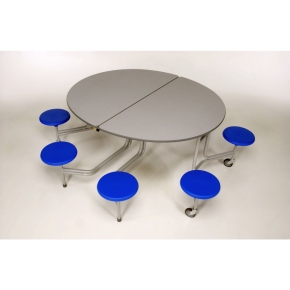 8-Sitzer oval, Tischgröße 156,1 x 136,5 cm, Tischhöhe 61 cm, Sitzhöhe 34 cm