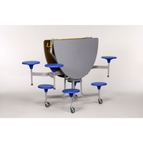 8-Sitzer oval, Tischgröße 156,1 x 136,5 cm, Tischhöhe 61 cm, Sitzhöhe 34 cm