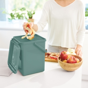 Bioeimer, 8 Liter, L/B/H 23 x 22,5 x 27,5 cm, Mistletoe Grün