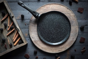 Crêpes-Pfanne ELO Pure Belugo mit ELODUR® Select Antihaftversiegelung, Aluminium, ØxH 26 x 1,6 cm