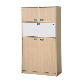 Erzieherarbeitsplatz in Korpusbauweise, 102 x 203 x 40/78 cm