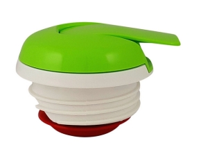 Helios Isolierkanne Wave Push, mit Drucktastenverschluss, 1 Liter, Dunkelrot