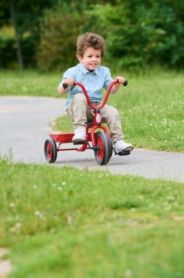 MINI VIKING Krippendreirad mit Wanne, rot MINI VIKING Krippendreirad mit Wanne, rot