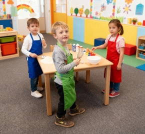 Kinderlatzschürze, 40 x 60 cm, Grün